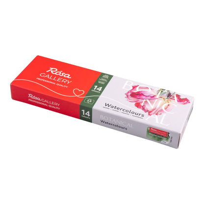 ROSA Gallery Botanical Watercolour Sets — Full Pans, Indigo Metal Case, Ukrainian Artist Edition