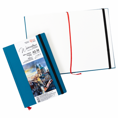 ROSA Gallery Watercolour Sketchbook A5 — 50% Cotton Italian Paper, Hardcover