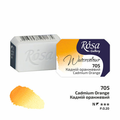 ROSA Gallery Watercolour Full Pan 2.5ml — Single Artist Grade Colour, Open Stock, Made in Ukraine