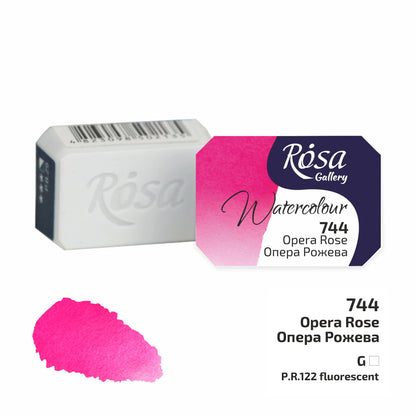 ROSA Gallery Watercolour Full Pan 2.5ml — Single Artist Grade Colour, Open Stock, Made in Ukraine