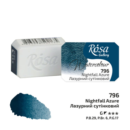 ROSA Gallery Watercolour Full Pan 2.5ml — Single Artist Grade Colour, Open Stock, Made in Ukraine