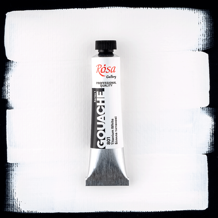 ROSA Gallery Professional Gouache 20ml Tube — Single Colour, Matte Opaque Artist Paint, 40 Colours