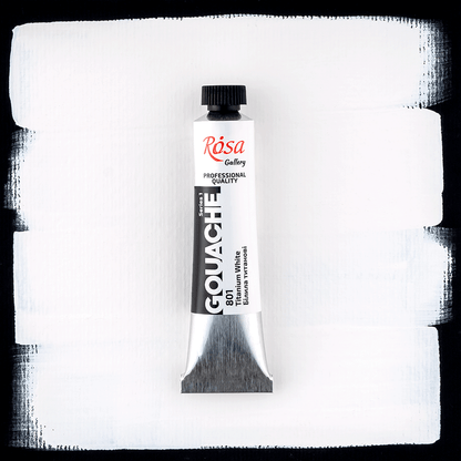 ROSA Gallery Professional Gouache 20ml Tube — Single Colour, Matte Opaque Artist Paint, 40 Colours