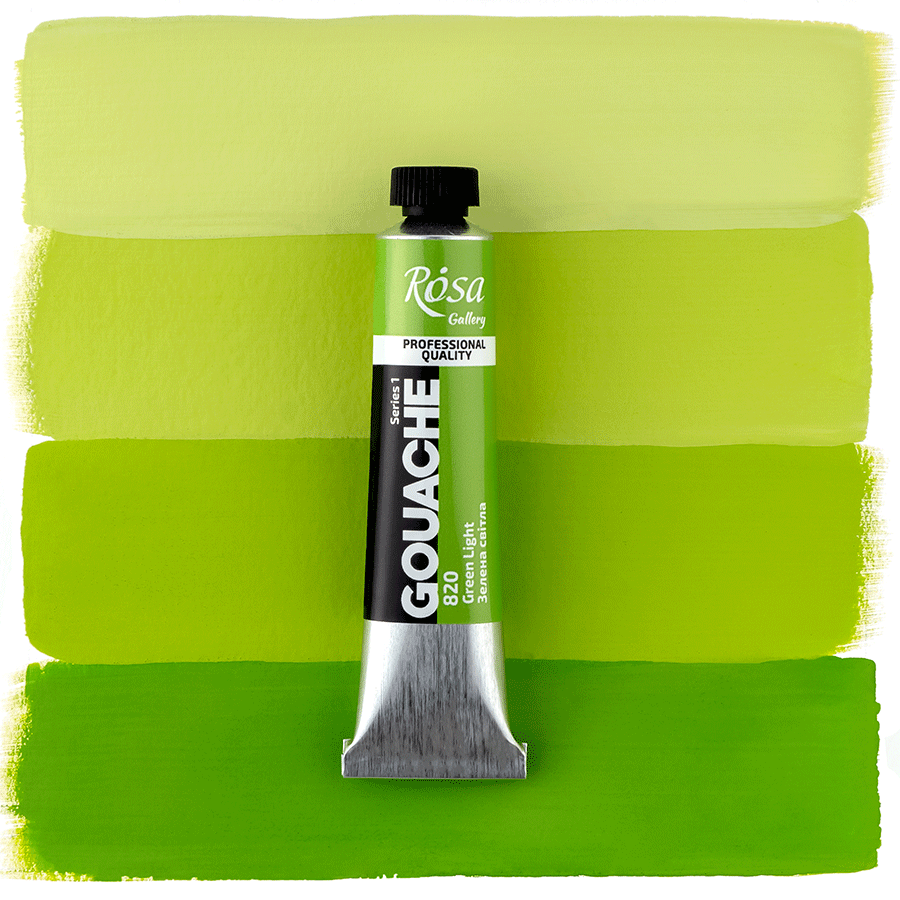 ROSA Gallery Professional Gouache 20ml Tube — Single Colour, Matte Opaque Artist Paint, 40 Colours