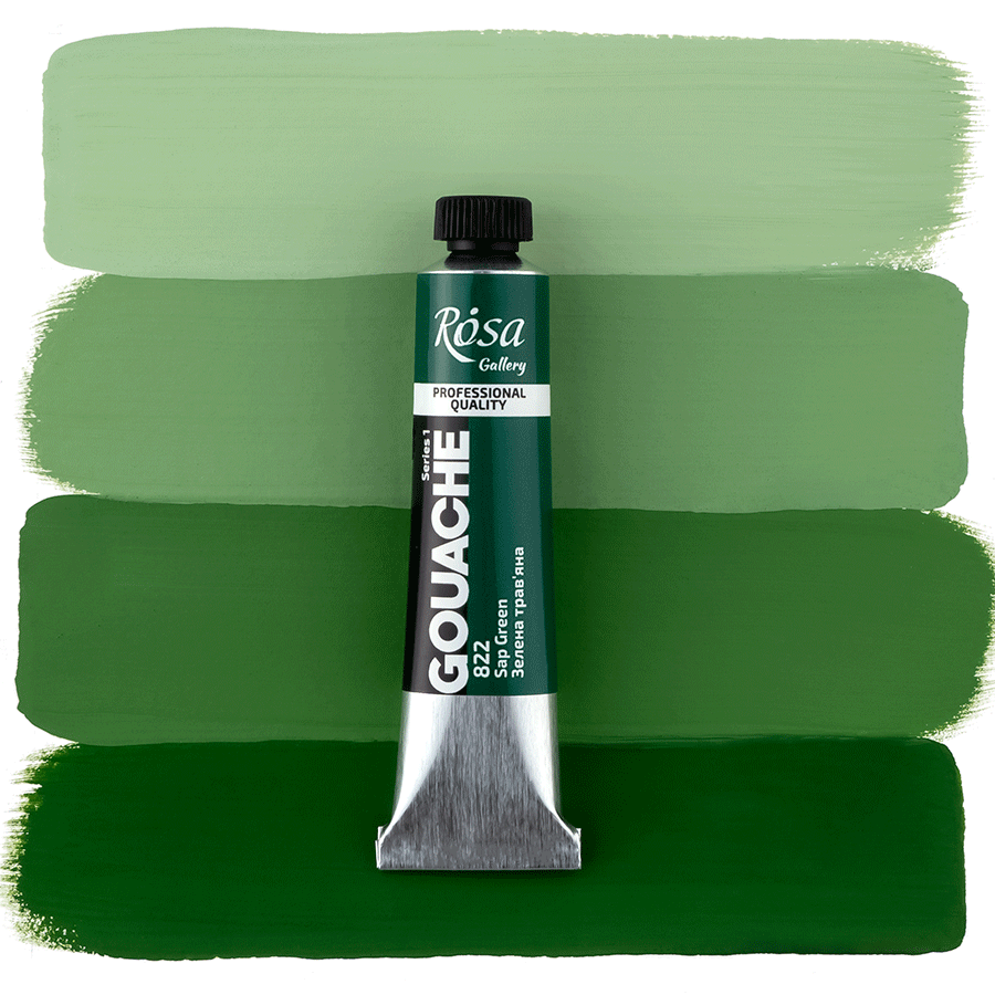 ROSA Gallery Professional Gouache 20ml Tube — Single Colour, Matte Opaque Artist Paint, 40 Colours