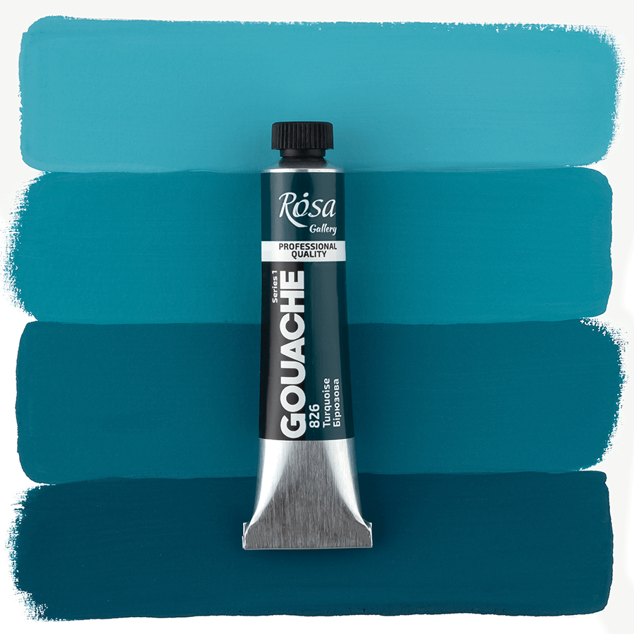 ROSA Gallery Professional Gouache 20ml Tube — Single Colour, Matte Opaque Artist Paint, 40 Colours