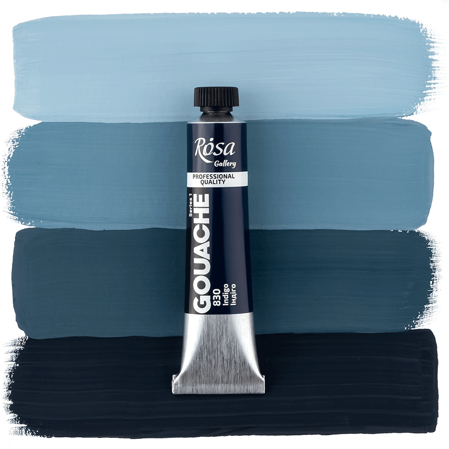 ROSA Gallery Professional Gouache 20ml Tube — Single Colour, Matte Opaque Artist Paint, 40 Colours