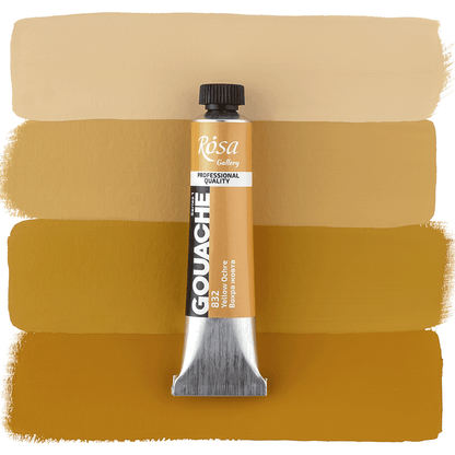 ROSA Gallery Professional Gouache 20ml Tube — Single Colour, Matte Opaque Artist Paint, 40 Colours