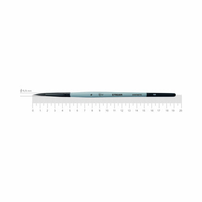 ROSA Stream 132 Watercolour Round Synthetic Brush — Sizes 0–10, Professional Artist Quality, Made in Ukraine