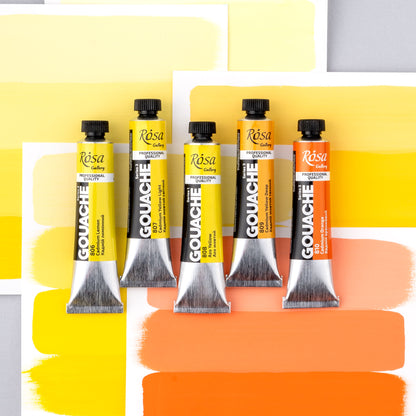 ROSA Gallery Professional Gouache 20ml Tube — Single Colour, Matte Opaque Artist Paint, 40 Colours
