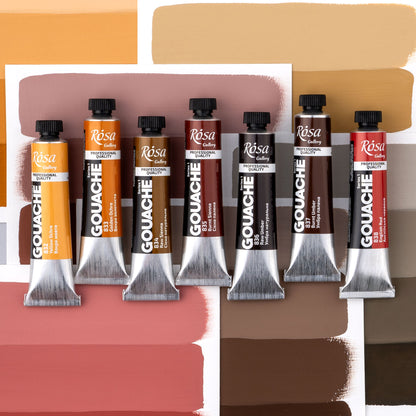 ROSA Gallery Professional Gouache 20ml Tube — Single Colour, Matte Opaque Artist Paint, 40 Colours