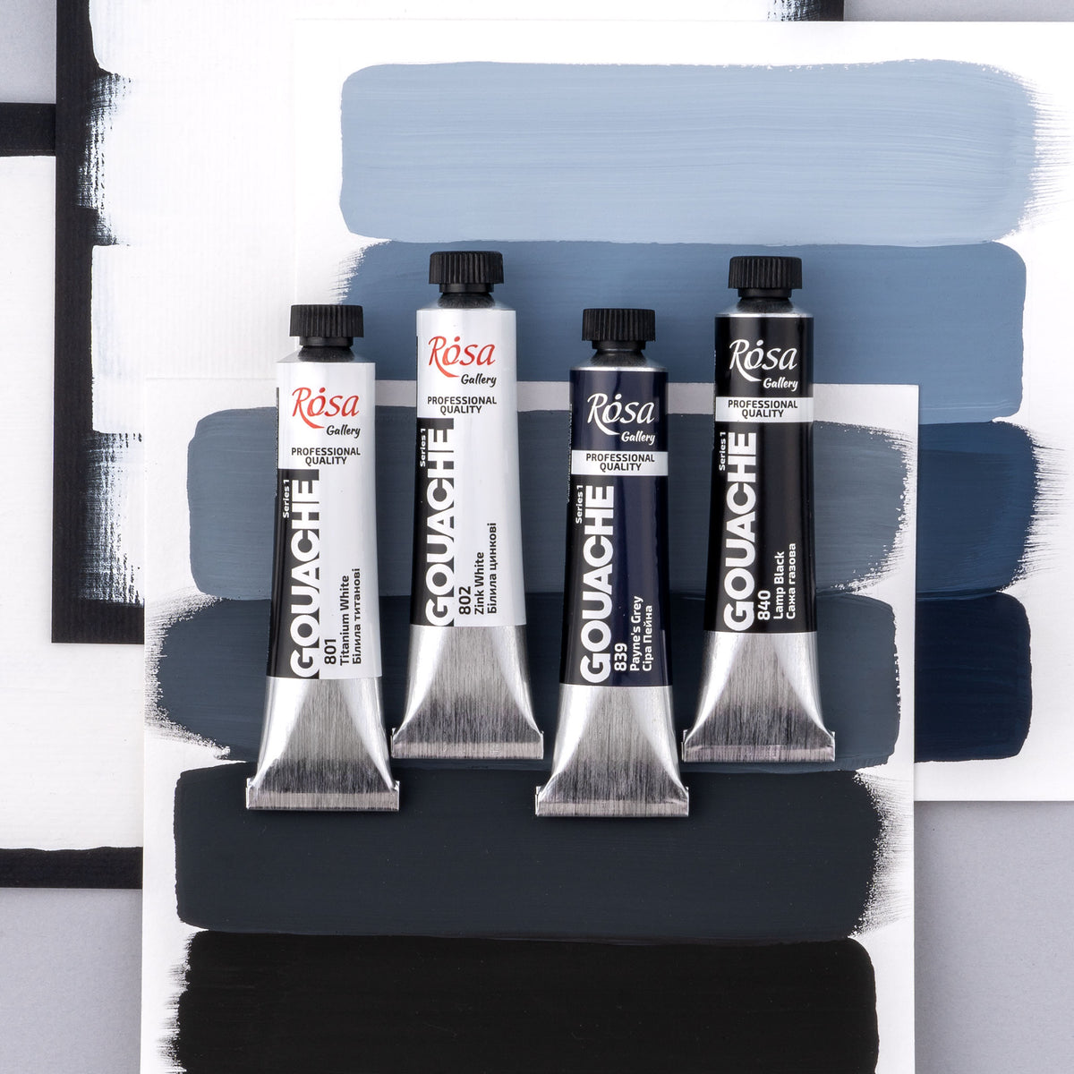 ROSA Gallery Professional Gouache 20ml Tube — Single Colour, Matte Opaque Artist Paint, 40 Colours