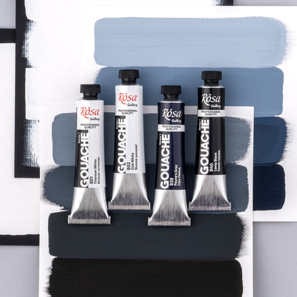 ROSA Gallery Professional Gouache 20ml Tube — Single Colour, Matte Opaque Artist Paint, 40 Colours