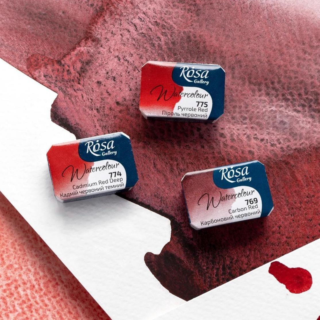 ROSA Gallery Watercolour Full Pan 2.5ml — Single Artist Grade Colour, Open Stock, Made in Ukraine