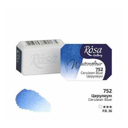 ROSA Gallery Watercolour Full Pan 2.5ml — Single Artist Grade Colour, Open Stock, Made in Ukraine